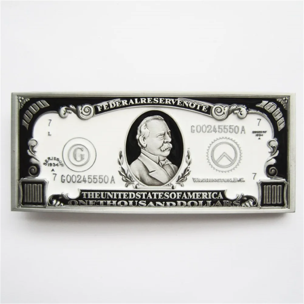 Novo vintage 1000 dólar americano bill escultura cinto de metal fivela gurtelschnalle boucle de ceinture BUCKLE-T011