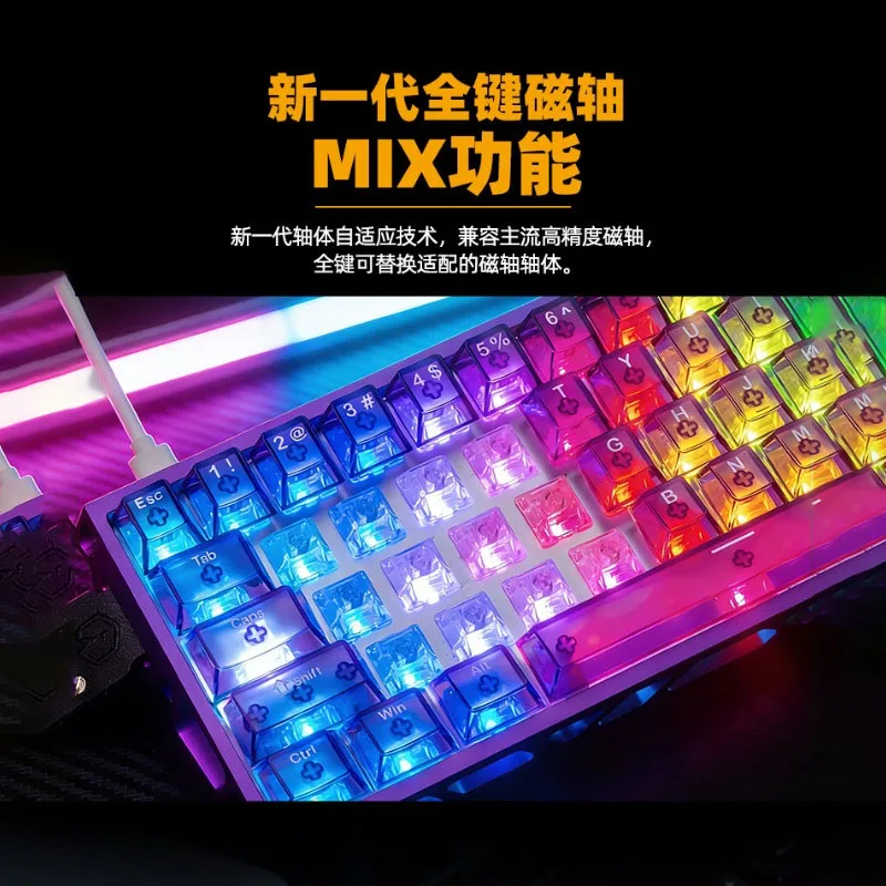 IROK MG63 CNC Aluminum Mechanical Keyboard Wired Magnetic Switch RT0.001 RGB Gasket Structure FPS Esports Gaming Keyboard
