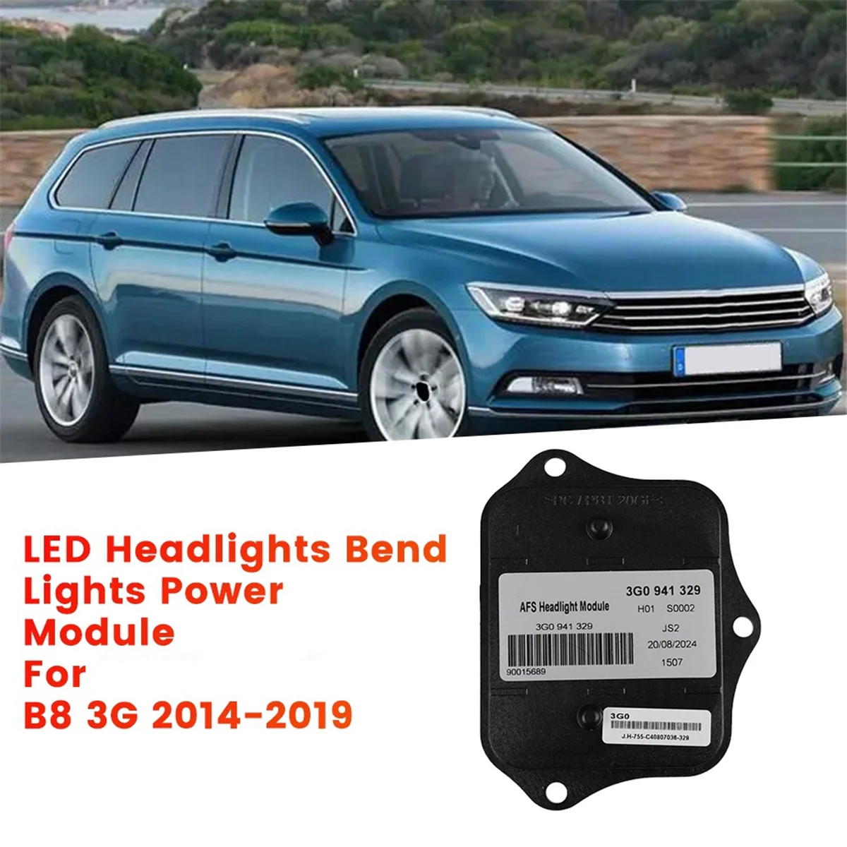 Car AFS AHL AFL Xenon ECU Unit Power Module 3G0941329 for VW Passat B8 3G 2014-2019 LED Headlights Bend Lights Module—L48A