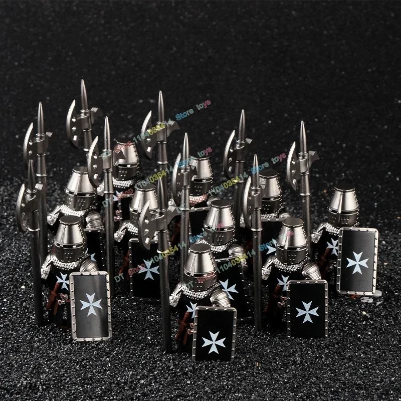 Medieval Knight Weapon Armor Shields Helmet Soldier War Accessories Action Figures Building Blocks Children's Toy Birthday Gifts - Image 3