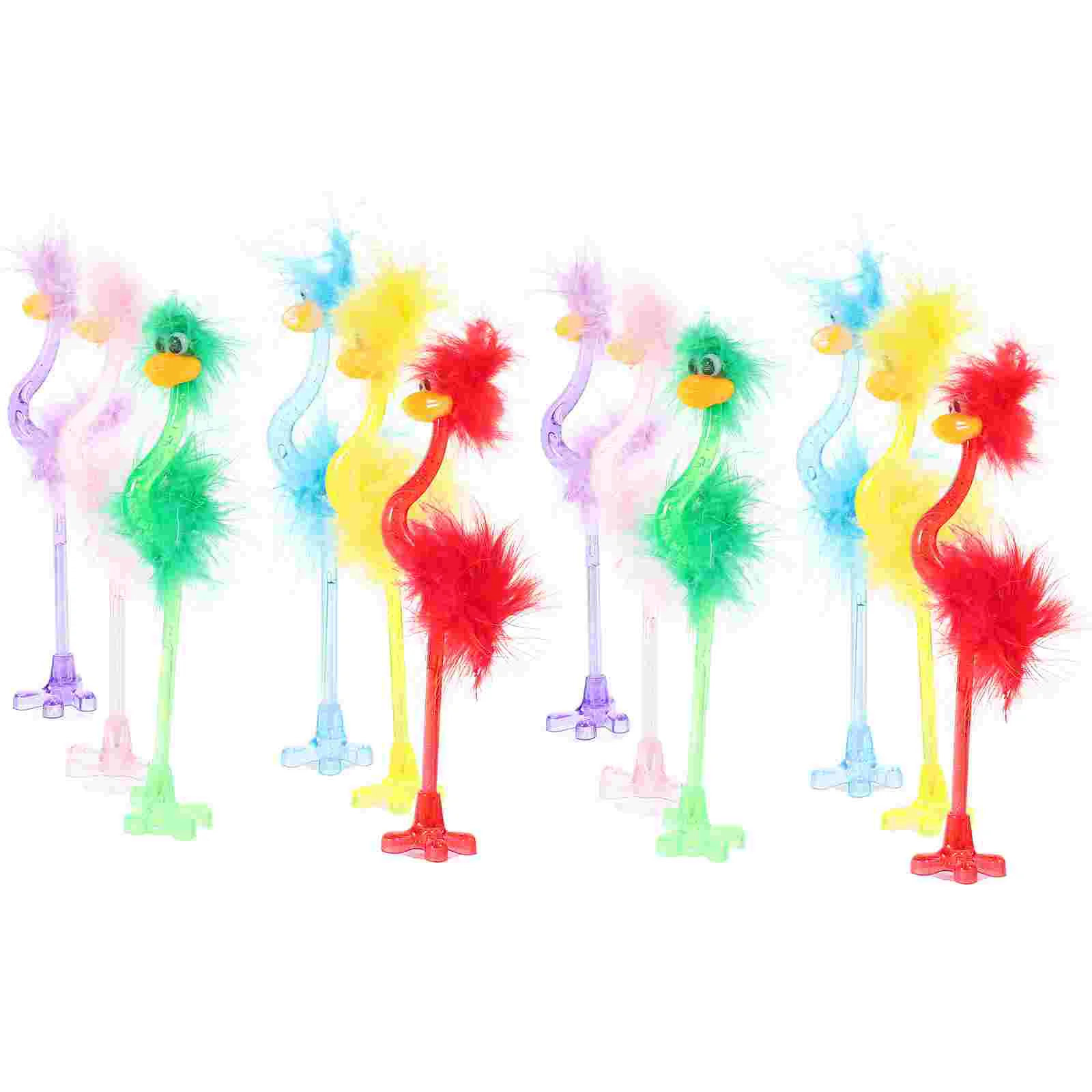 

12pcs Ostrich Ballpoint Pen Student Stationery Creative Cartoon Pens Writing Supplies ostrich ballpoint pen