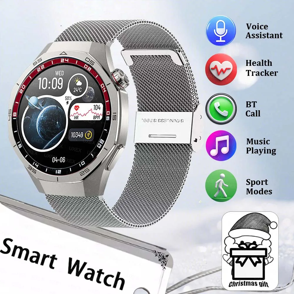 

1.52 HD New For Android ios Smart Watches Screen GPS Motion Trajectory Heart Rate Bluetooth Calls SmartWatch Waterproof 2026 Men