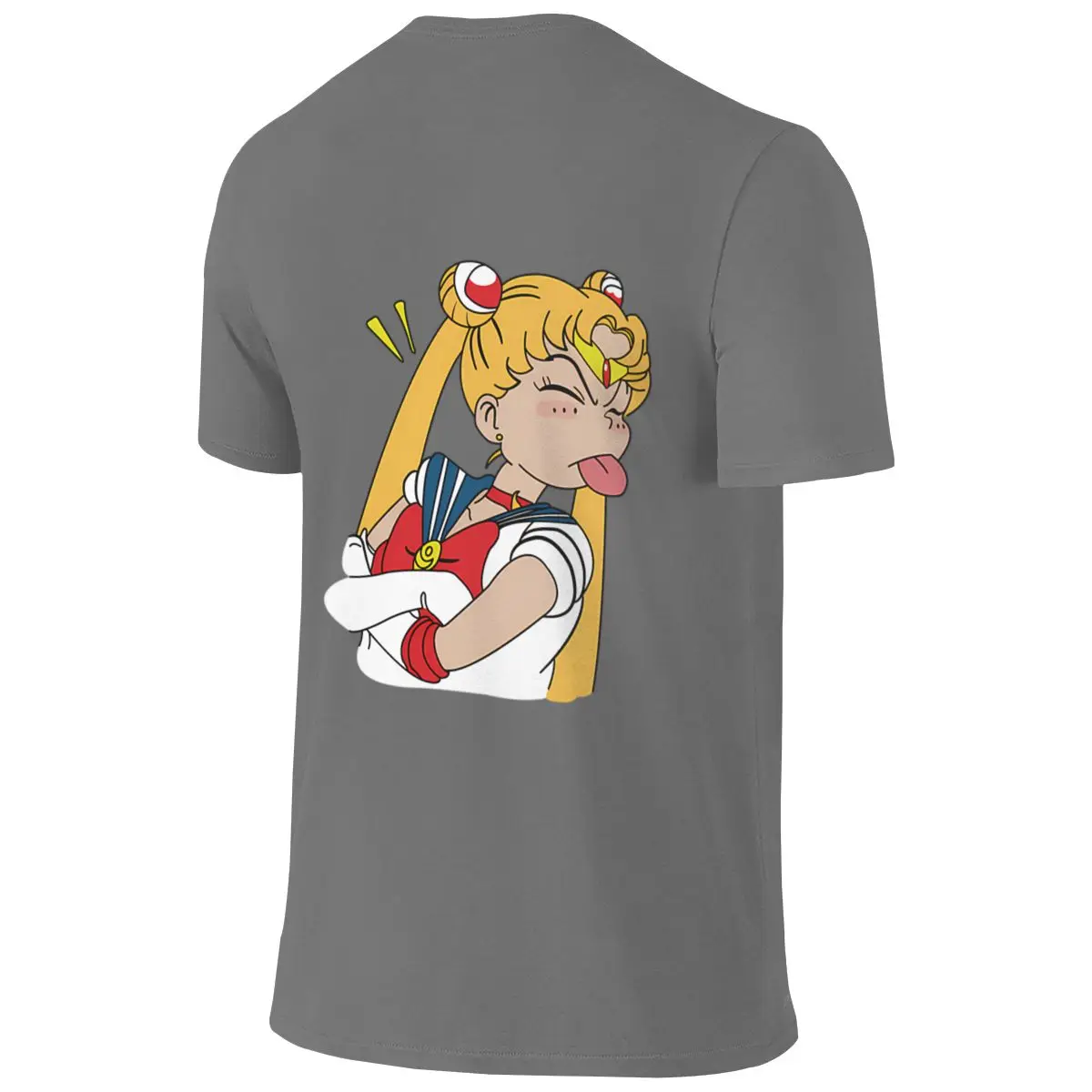 Sailor Moon Funny Face Abrasion-Resistant Reversible T-shirt Minimalist Artistic Sense Of Sophistication Short Sleeve
