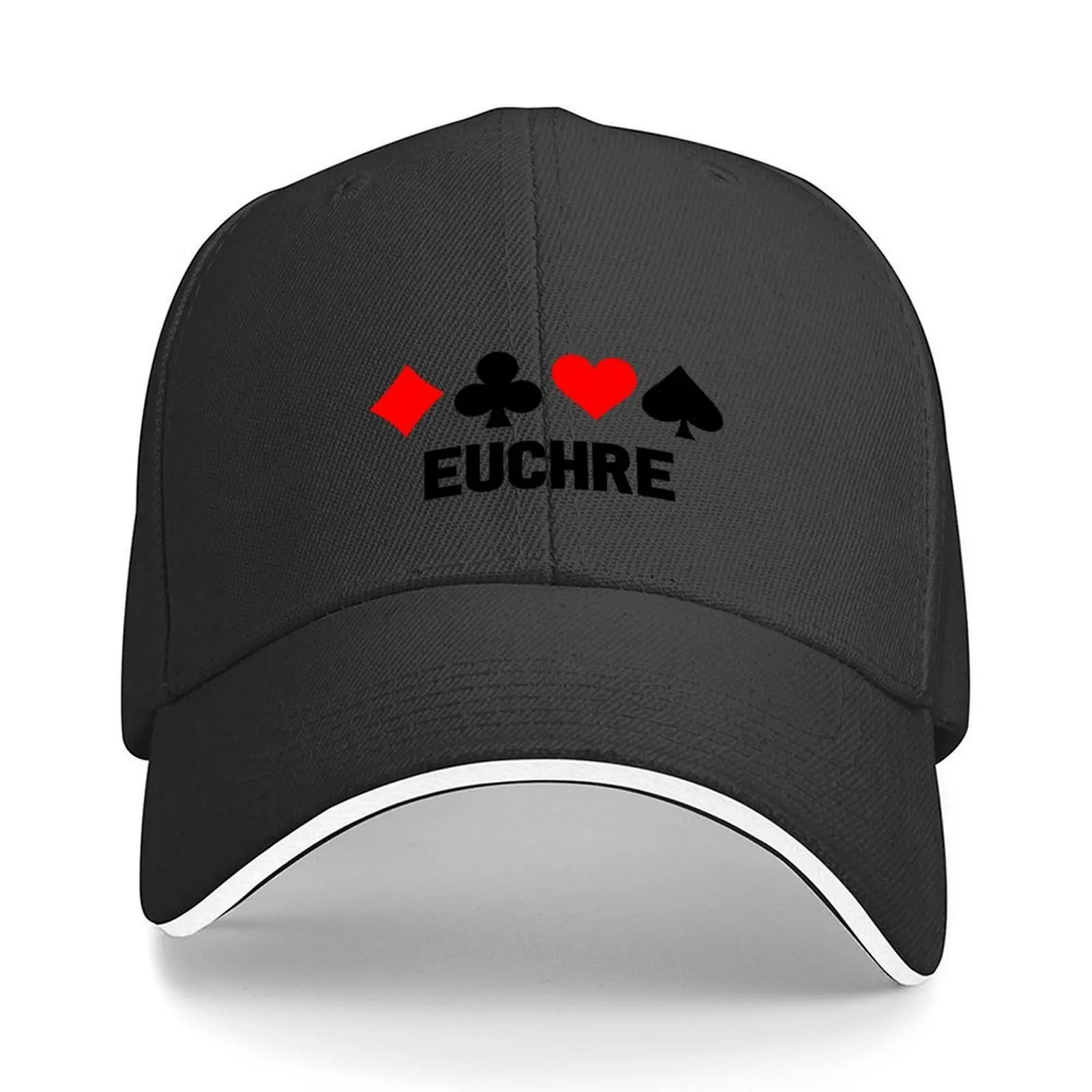 

Euchre Player, Card Game Baseball Cap Beach Outing Sun Cap Golf Hat Man Beach Bag Ladies Men's