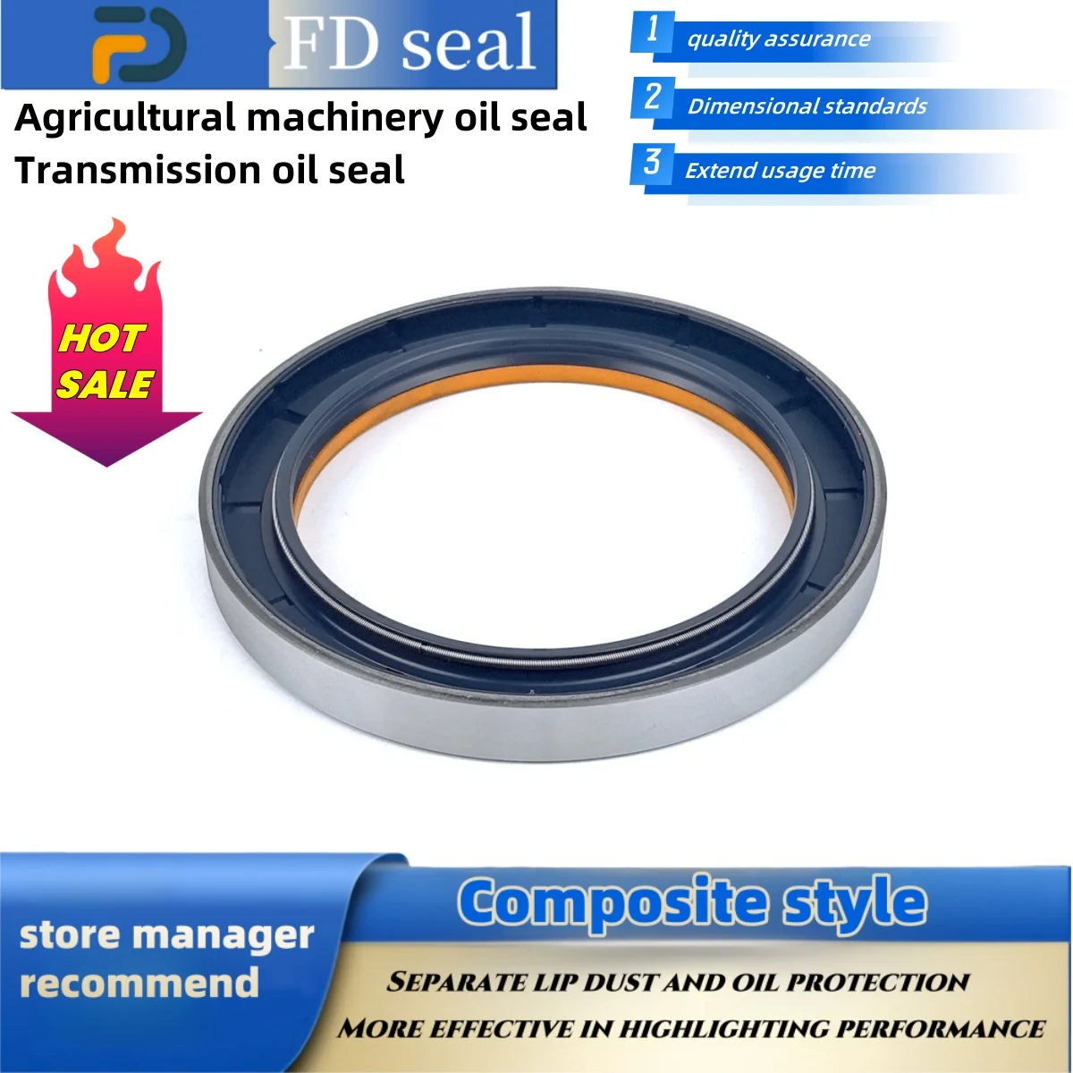 NBR + AU Paraolio 105*140*16mm12001914B Guarnizione albero trattore Guarnizione trasmissione Accessori Accessorio albero motore ISO 9001Strumento di riparazione
