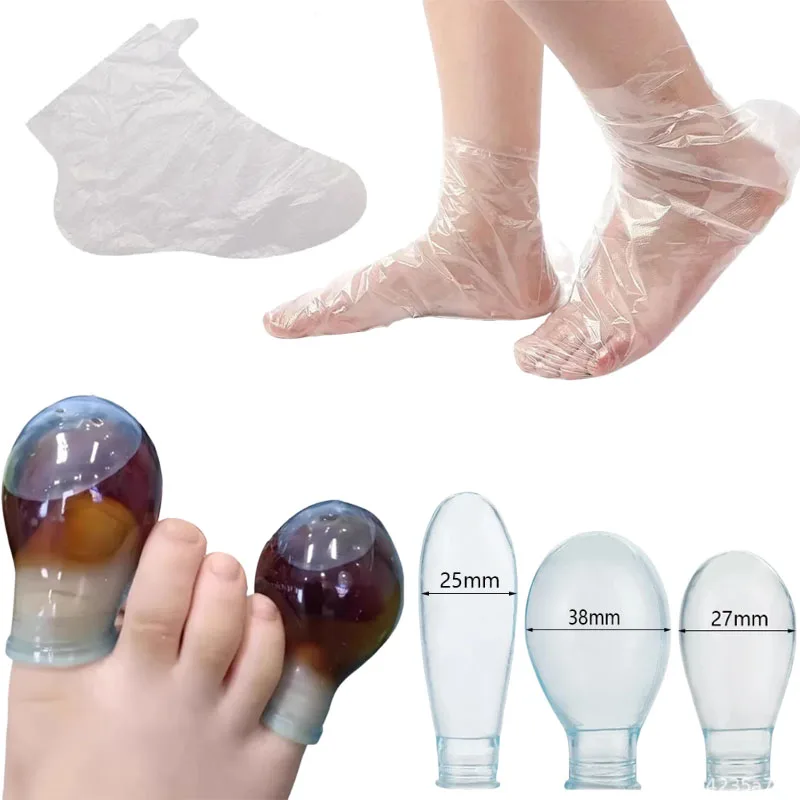 Huishoudelijke Voetverzorging Gereedschap Set Siliconen Teen Soak Potion Protectors Babybedjes Voetmasker Verminderen Wrijving Voorkomt Nagel Inbrengen Wond