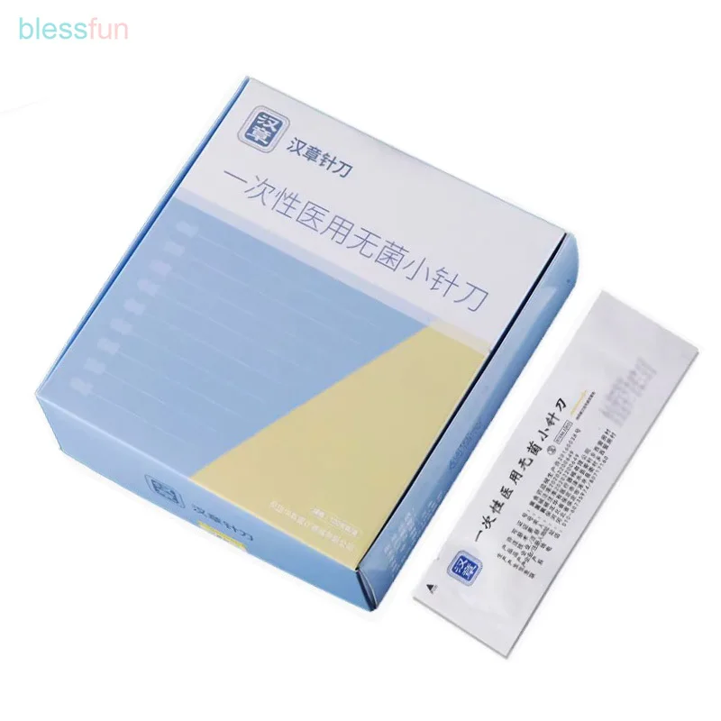 

100 Pieces Hanzhang Disposable Acupotome Acupuncture Needle Sterilized Minimally surgery Needle Knife New