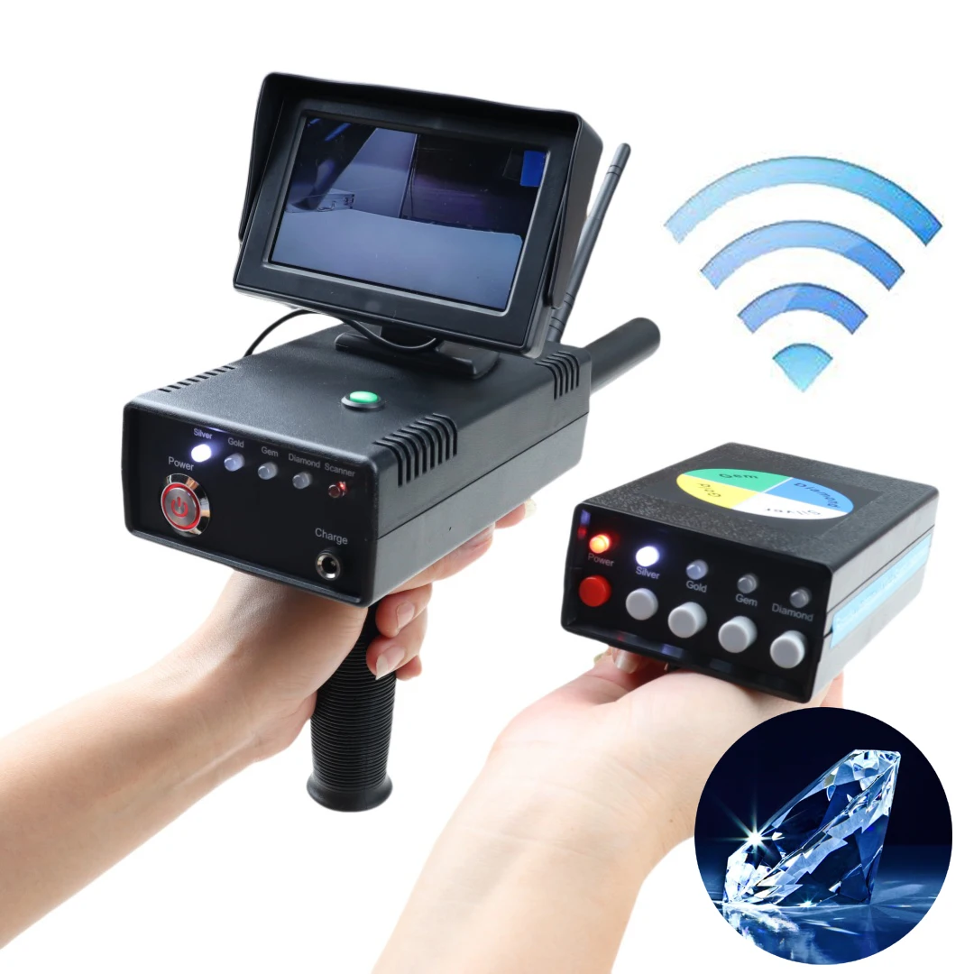Metal Detector, 30m Depth 1200m Range Metal Pinpointer Handheld Metal Finder Gold Detector with 2 Antenna Underground Treasure