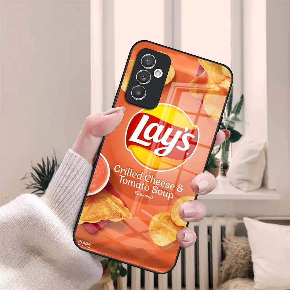 حافظة هاتف لهاتف سامسونجس ، غطاء فاخر لـ S20 ، S30 ، S21 ، S32 ، S23 ، S24 ، S9 ، S10E ، Note 20 ، 10 Pro ، Ultra Plus ، حليب ، مشروب ، شوكولاتة ، بسكويت #5