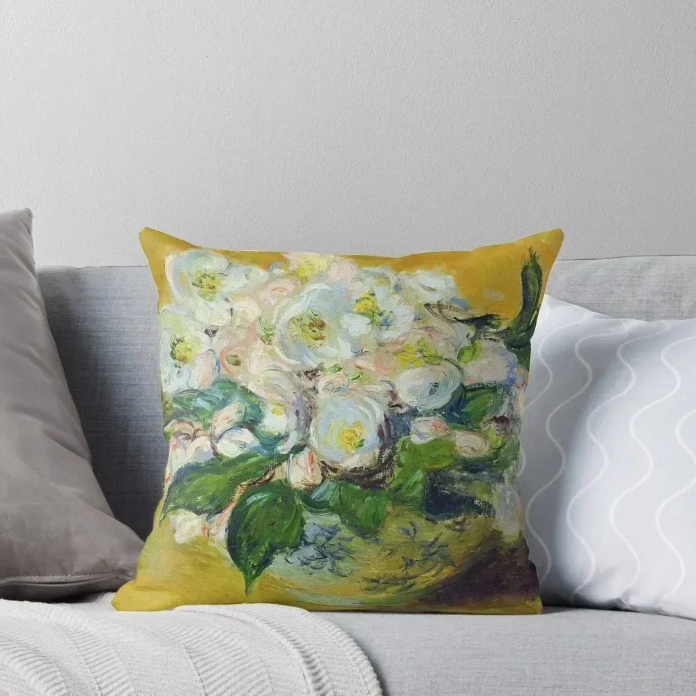 

Claude Monet - Christmas Roses Throw Pillow Rectangular Cushion Cover Sofas Covers pillow