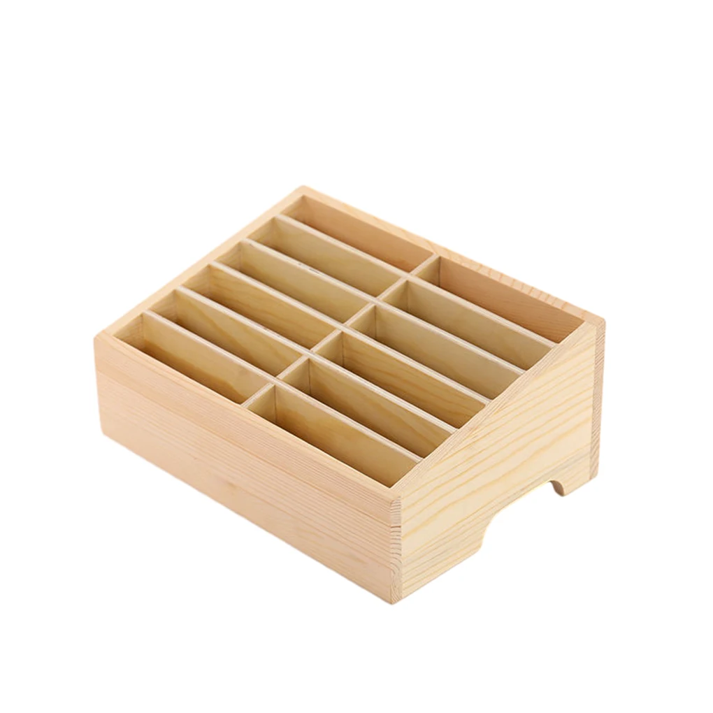 Wooden Box For Phone Storage - Clear Texture Large Capacity Easy To Stable And Thick Light And Convenient Wooden Storage