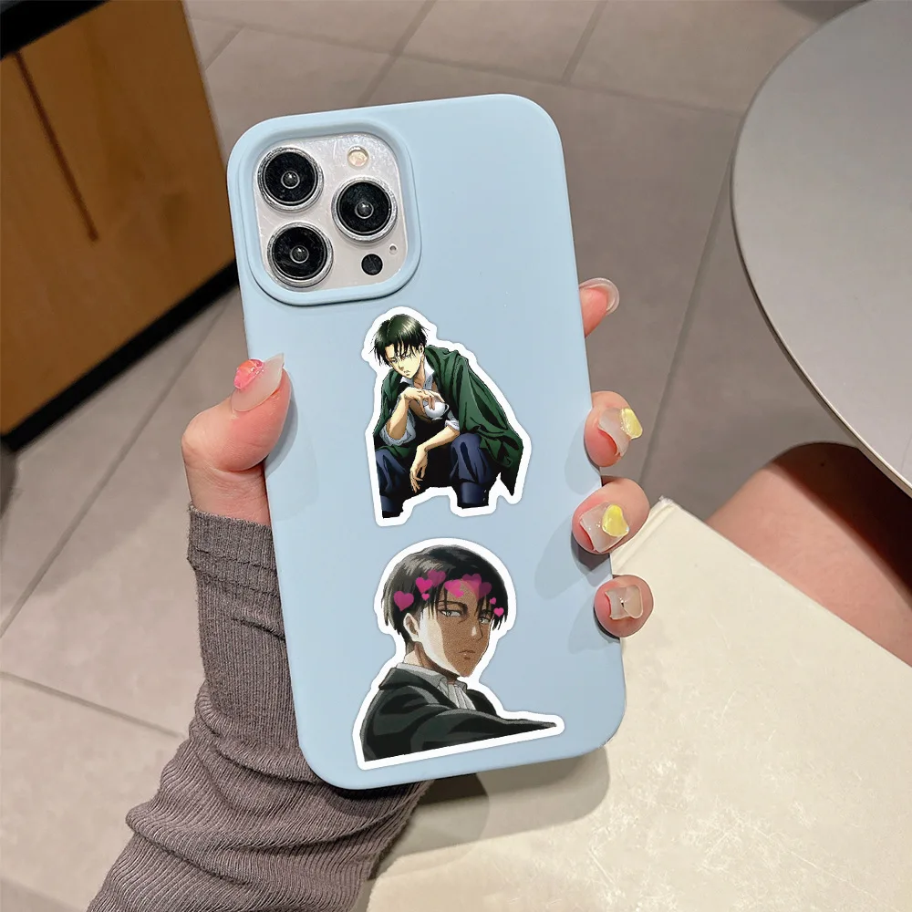 50 قطعة/المجموعة هجوم على تيتان ملصقات أنيمي الشارات DIY بها بنفسك القرطاسية سكيت الهاتف الثلاجة الأمتعة الكرتون ملصقات مقاومة للماء