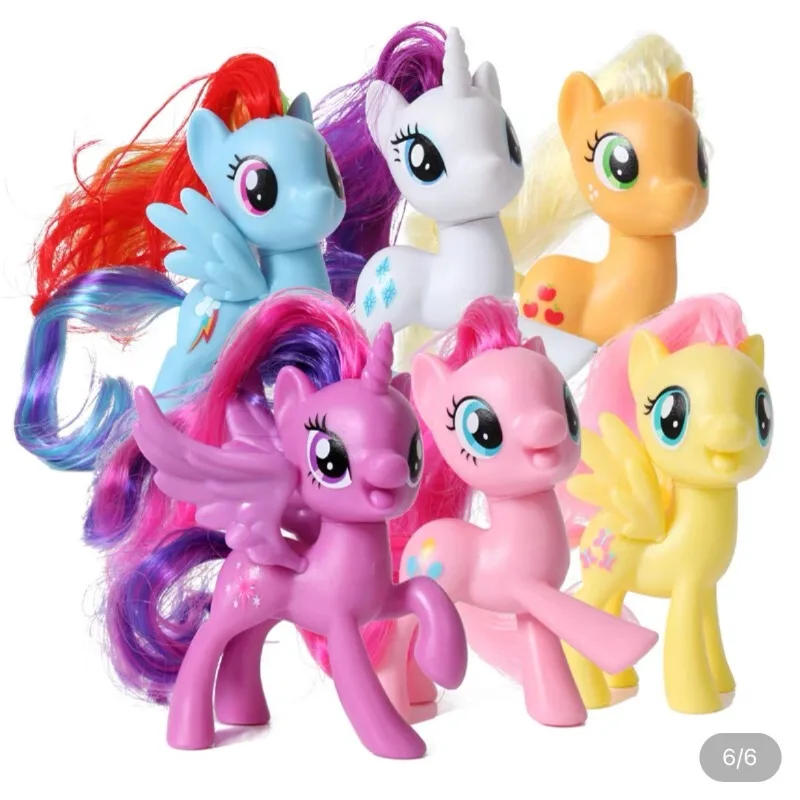 Hasbro My Little Pony Figure Twilight Sparkle Rainbow Dash Applejack Fluttershy Princess Celestia Toy