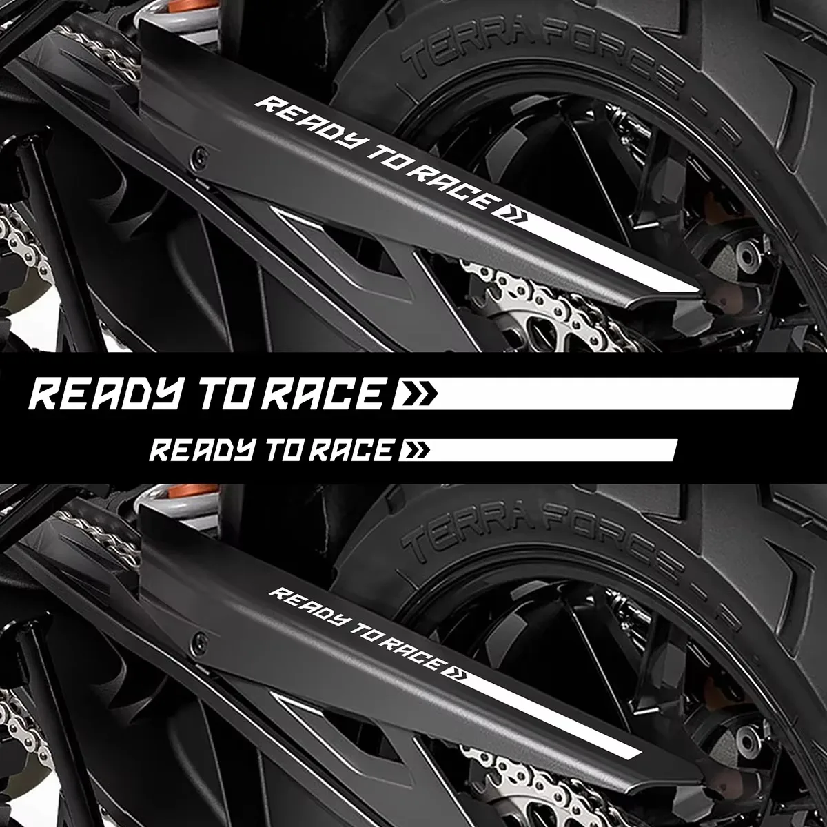 Ready To Race Reflective Motorcycle Stickers Tank Decals For Duke 390 790 890 1290 Adventure Bike