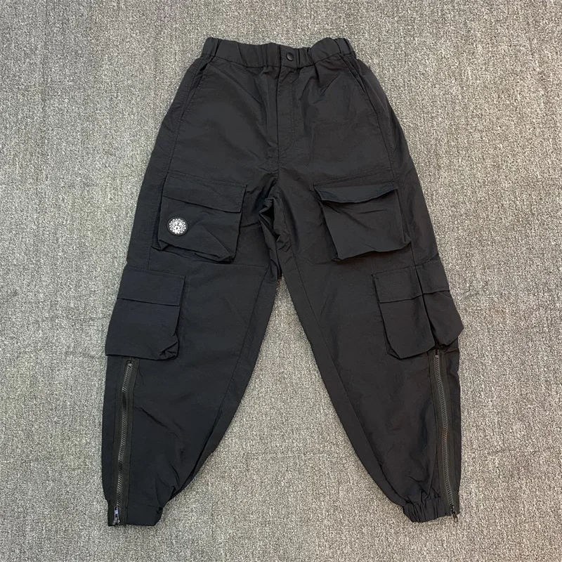 

Glo Gang Повседневные черные повседневные брюки с маленьким логотипом и завязками на ногах