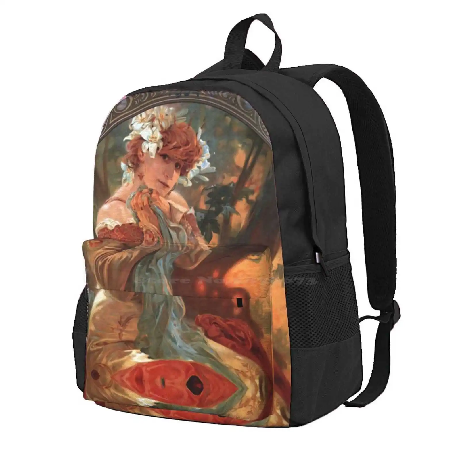 Lefevre Utile - Alphonse Mucha - 1903 Hot Sale Schoolbag Backpack Fashion Bags Lefevre Utile Alphonse Mucha Art Nouveau Style