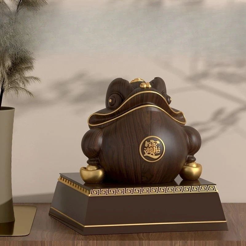 

Golden Toad Lucky Ornament Three-legged Toad New Chinese Living Room Office Table Decoration Hotel