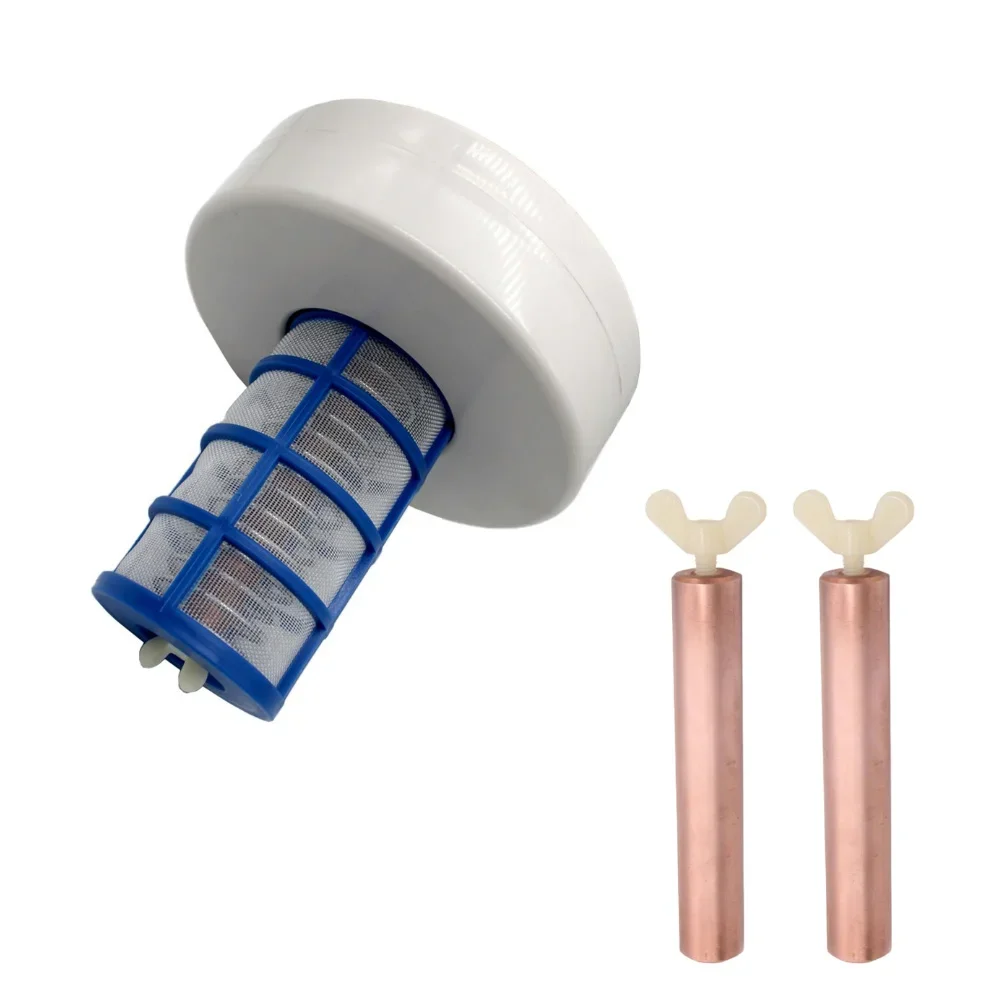 Purificatore ionizzatore per piscina ad energia solare rame argento Ion alghe pulizia Killer piscine all'aperto vasca depuratore d'acqua