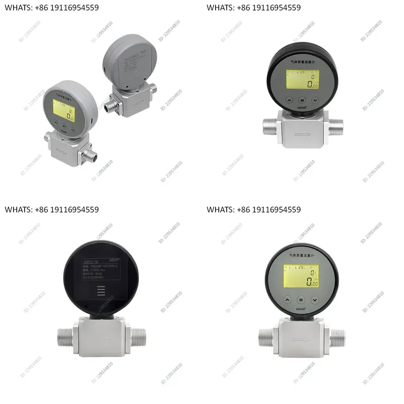 1pcs  AMS2106 Thermal Mass Gas Flow Meter Oxygen Compressed Air Replacement for MF5706 Industrial Use