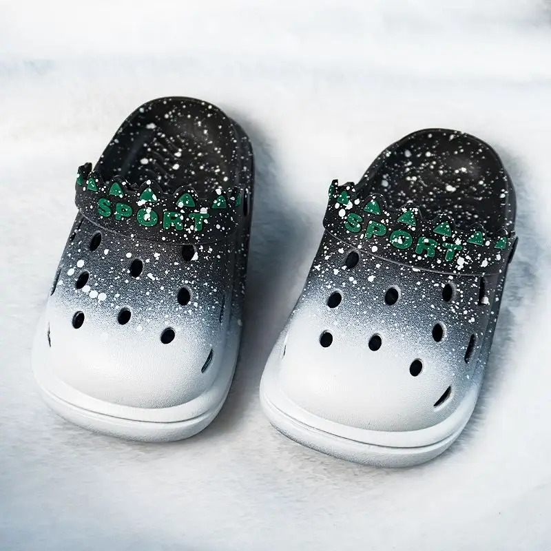 Gradient Color Kids' Sandals for Boys and Girls Thick Sole Anti-Slip Indoor Outdoor Summer Slippers