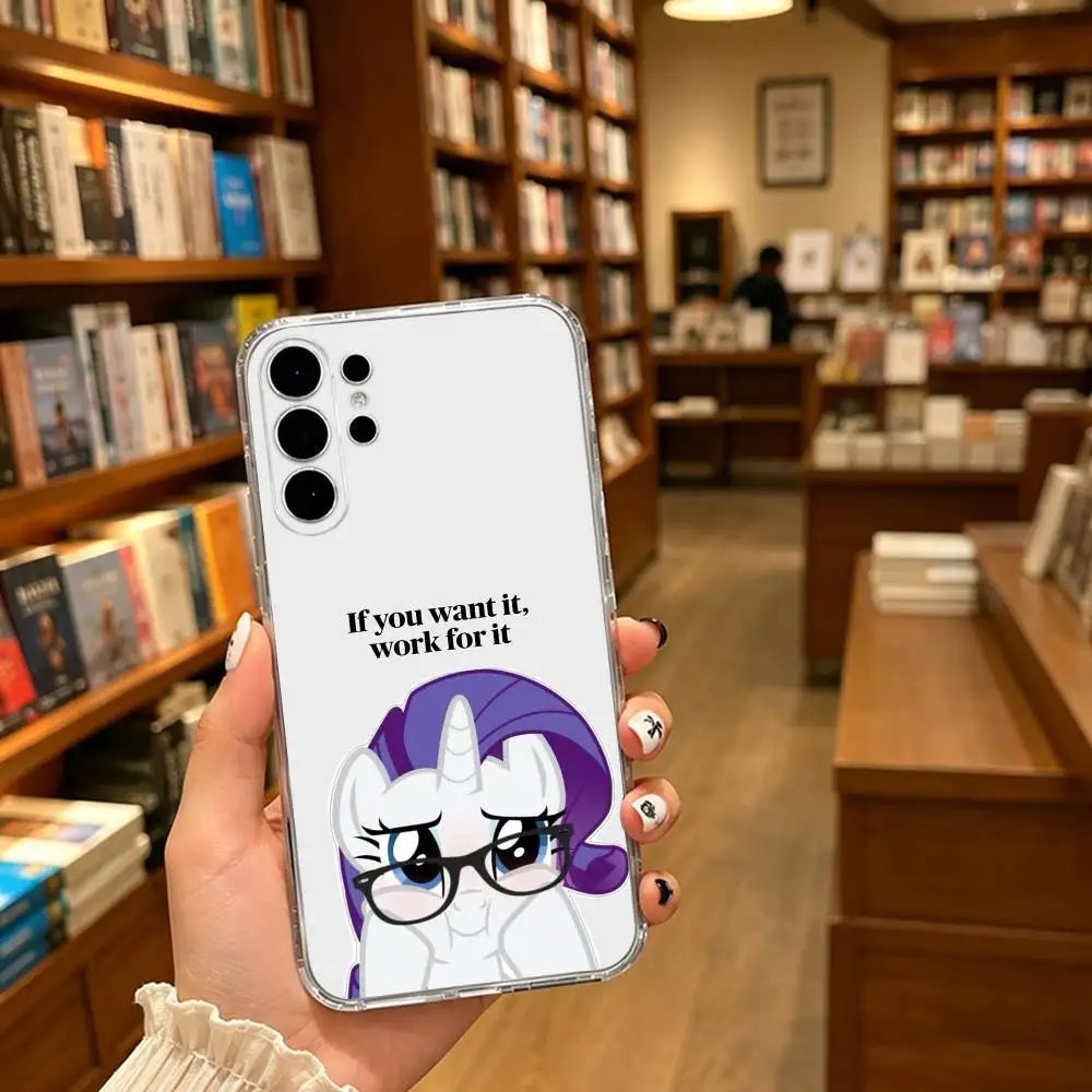 T-Twilight Sparkle and Friends Clear Hard Phone Case For Samsung S25,24,23,22,21,10,9,Ultra,Plus,Lite Transparent Cover