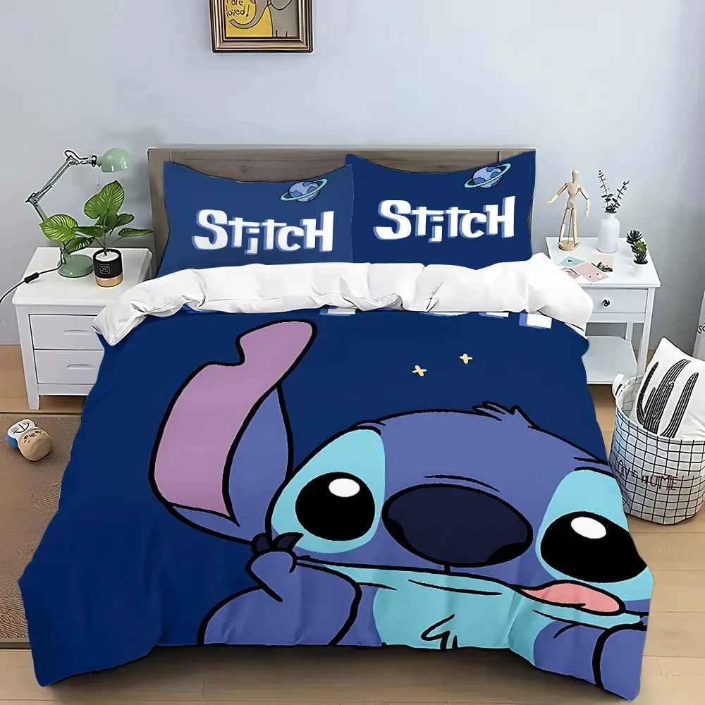 Stitch Bedding Sets Bed Cover Comforter Duvet Cover Pillow Case 2-3 Pieces Sets Adult Boy Girl Bedroom Decoration Children Gifts