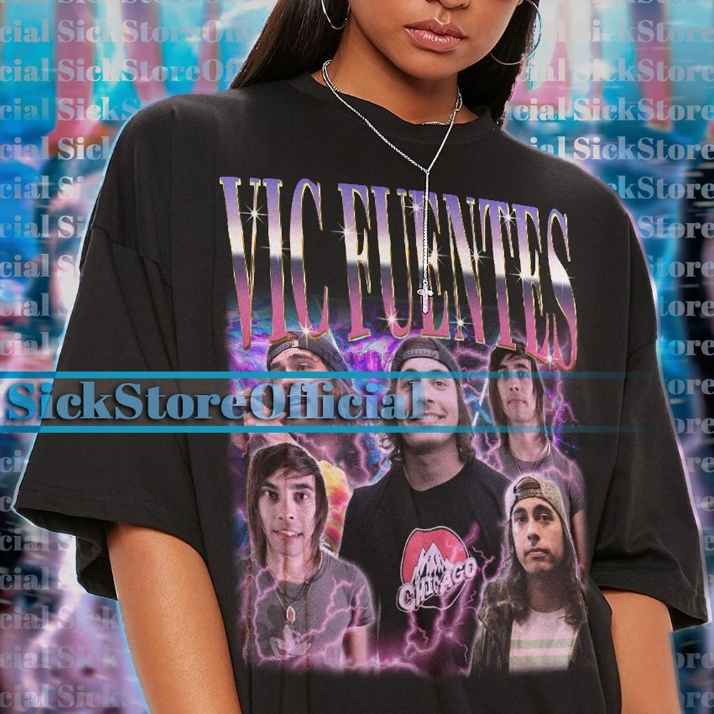 VIC FUENTES Vintage Shirt Vic Fuentes Homage Tshirt Vic Fuentes Fan Tees Vic Fuentes Retro 90s Sweater Vic Fuentes Merch Gift #T