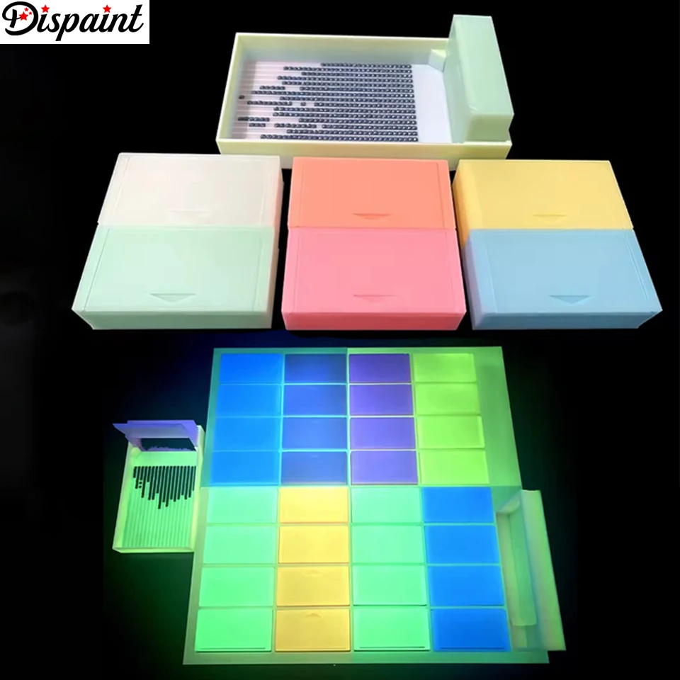 

Новый набор лотков для алмазной живописи Dispaint, набор лотков для хранения алмазов и извлечения, аксессуары для вышивания 5D, лоток для инструментов, дрель