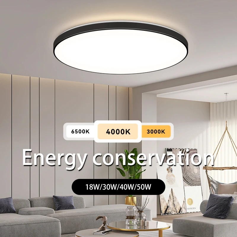 Large LED Ceiling Lamp for Living Room 220V Modern Ceiling Lights Bedroom Kitchen Chandelier Indoor Room Decor Lighting Fixtures