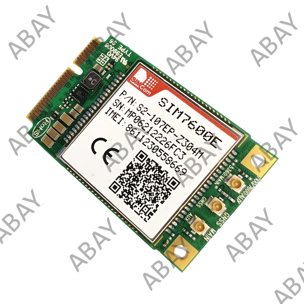 SIMCOM SIM7600E MiniPCIE CAT4 Wireless IoT Module Supports LTE CAT4 With Mini PCIE Adapter Development Board 7600E-PCIE