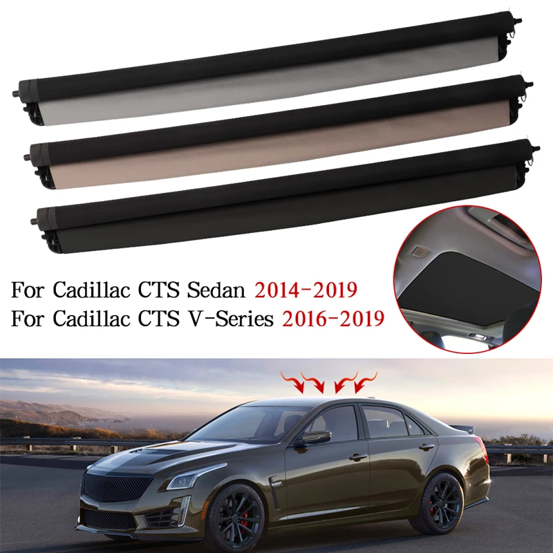 Car Panorama Sunroof Sunshade Curtain Cover Assembly For Cadillac CTS Sedan 2014-2019 V-Series 16-19 22926557 22926558 22926559