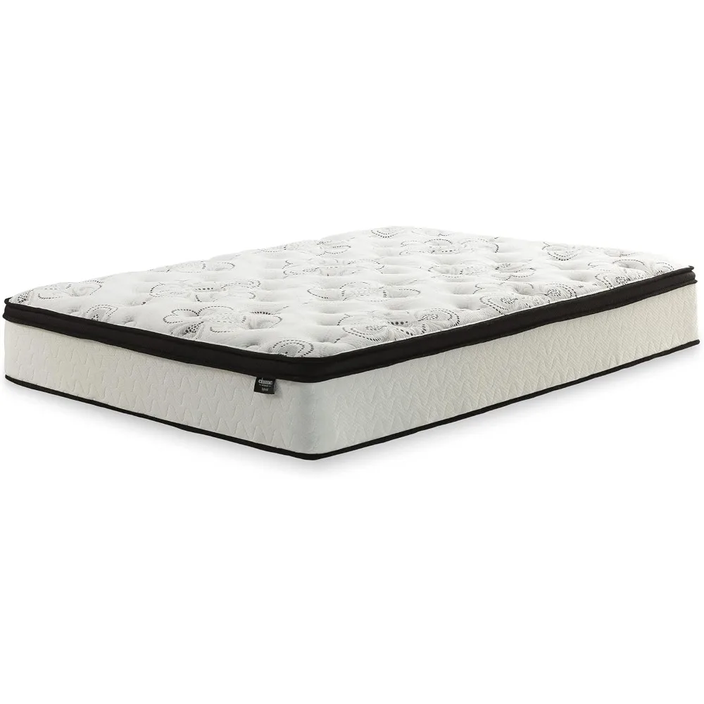 Full Size Chime 12 Inch Medium Firm Hybrid Mattress with Cooling Gel Memory Foam