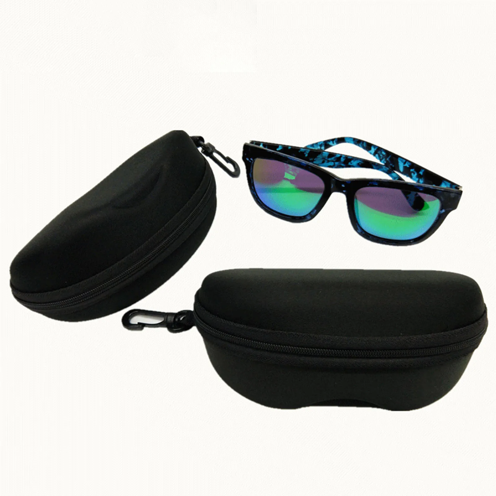Hard Black EVA Sunglasses Sunglasses Glasses Case EVA Glasses Zipper Case Glasses Display Case image 3