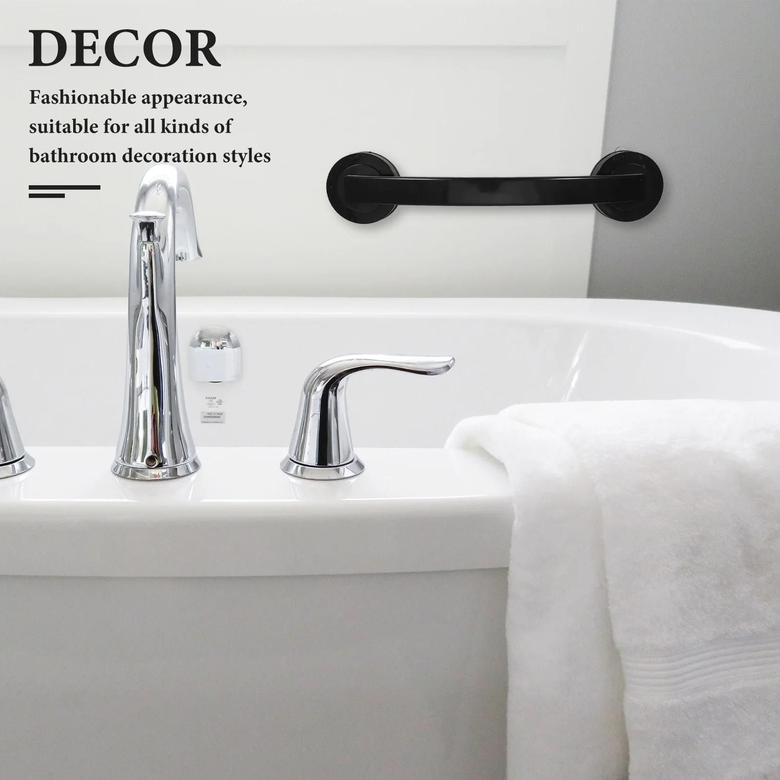 

Shower Grab Bar Bathroom Safety Handrail Thickened Non-Skid Bathtub Handle For Elderly Disabled Seniors Wall Mounted Towel