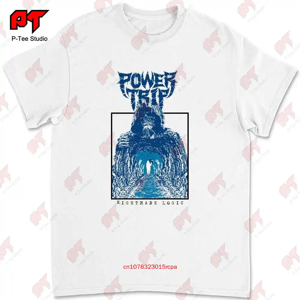 Power Trip Nightmare Logic Medium Pink T Shirt YNLH