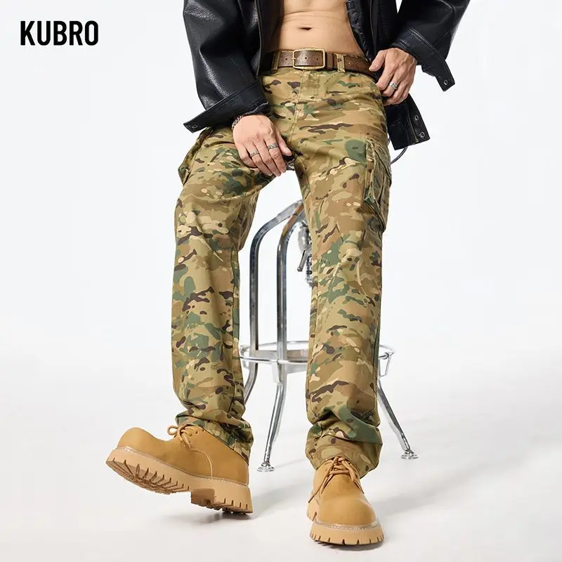 

Мужские камуфляжные спортивные штаны, мешковатые брюки Y2K, нейтральные дышащие уличные тактические брюки из софтшелла, модные брюки, новые брюки-карго