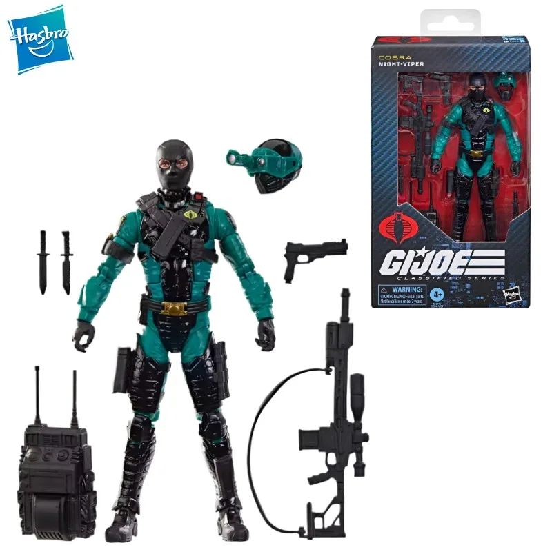 

【Pre-sale March 2026】New Original Hasbro G.I. Joe Classified Series #187 Night-Viper Action Figure Model Gift
