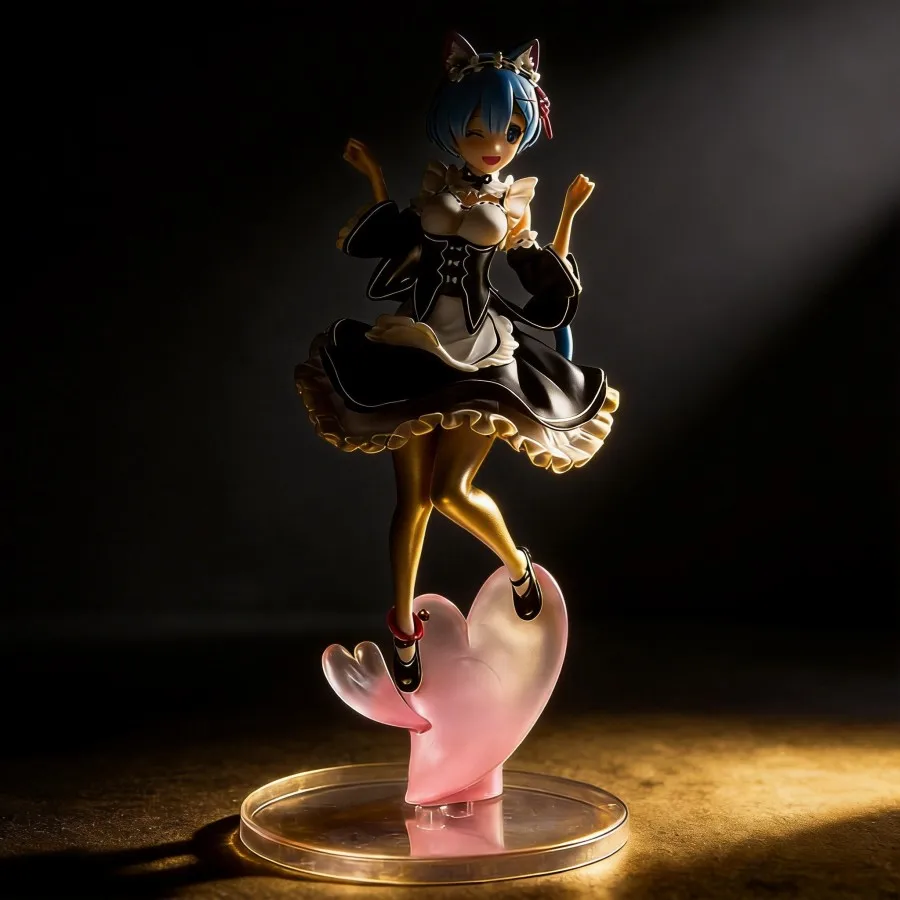 

Re:Zero - Starting Life in Another World Rem (Cat Ear Maid) Decoration 22CM Collectible Anime Collection Gi...