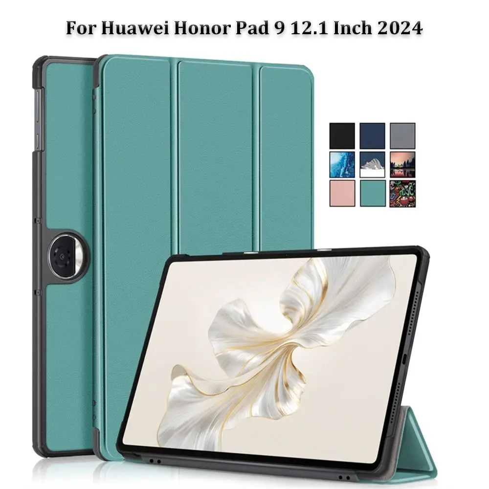 

Tablet Case Tablet Cover for Huawei Honor Pad 9 12.1 Inch 2024 Tri-Folding Portable Tablet Holder Shell for Honor Pad 9 HEY2-W09