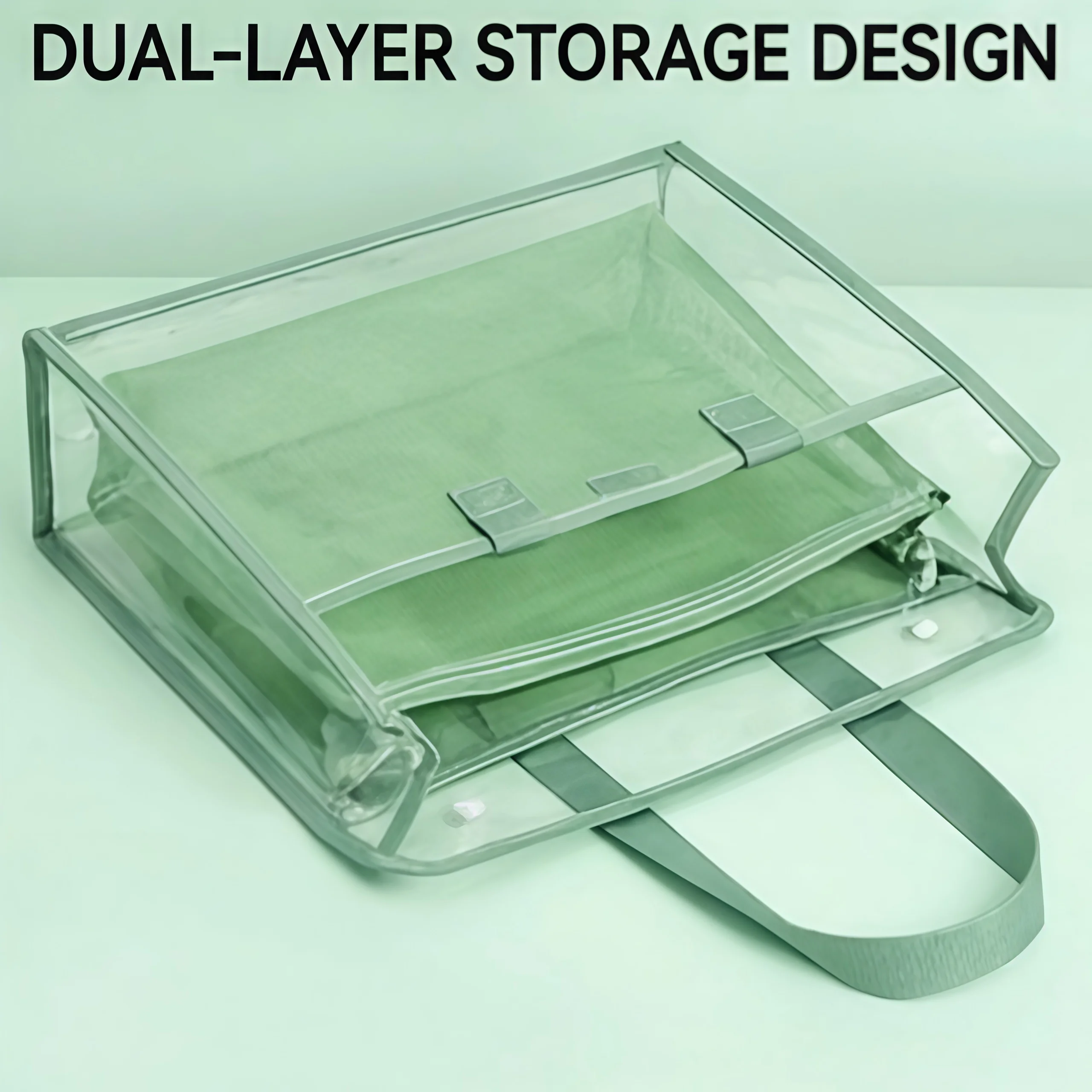 

Waterproof Book Cover 36cm, Durable PVC Plastic Protector for School Books, Tear Resistant & Clear Green