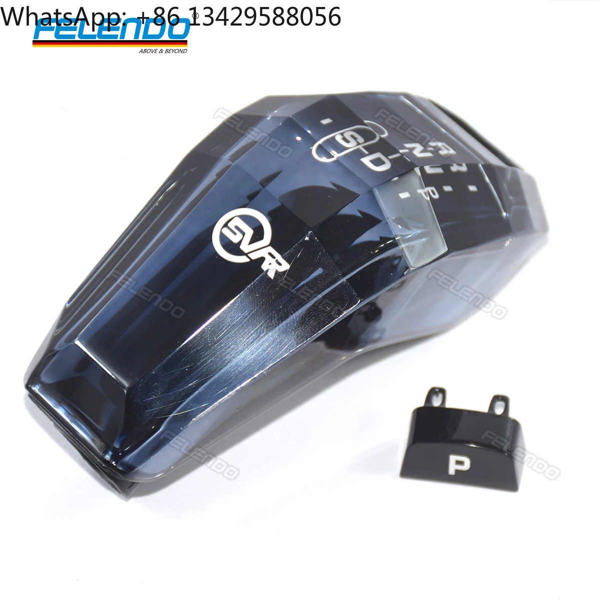 أجزاء FELENDO SVR LCD مقبض لسيارة رينج روفر سبورت L494 والعتاد التحول كريستال مقبض اصطناعي شيفتر