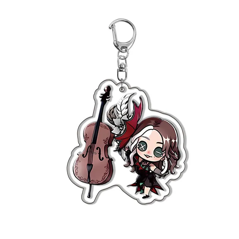 Game Identity V Keychain Halloween Concert Acrylic Jewelry Idv Psychologist Patient Couple Cartoon Figures Key Chain for Friends