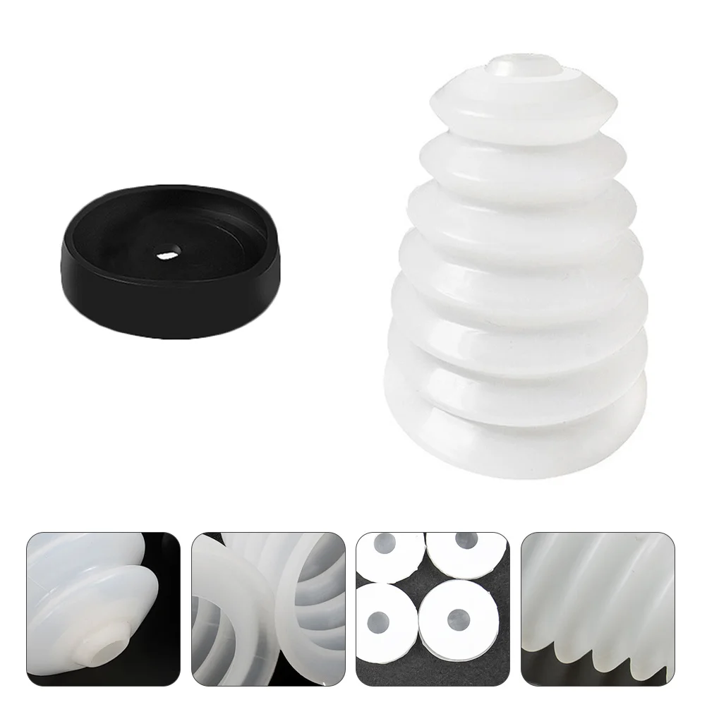 

2Pcs Electric Drill Dustproof Cover Protective Drill Collector Tool Lightweight Durable Silicone Accessory for Home Professional