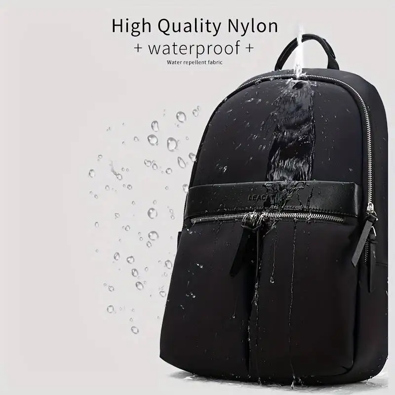 Slim women Backpack Nylon Waterproof Thin Large Capacity 14 inch Laptop backpack Travel Business Backpack Ladies Bags