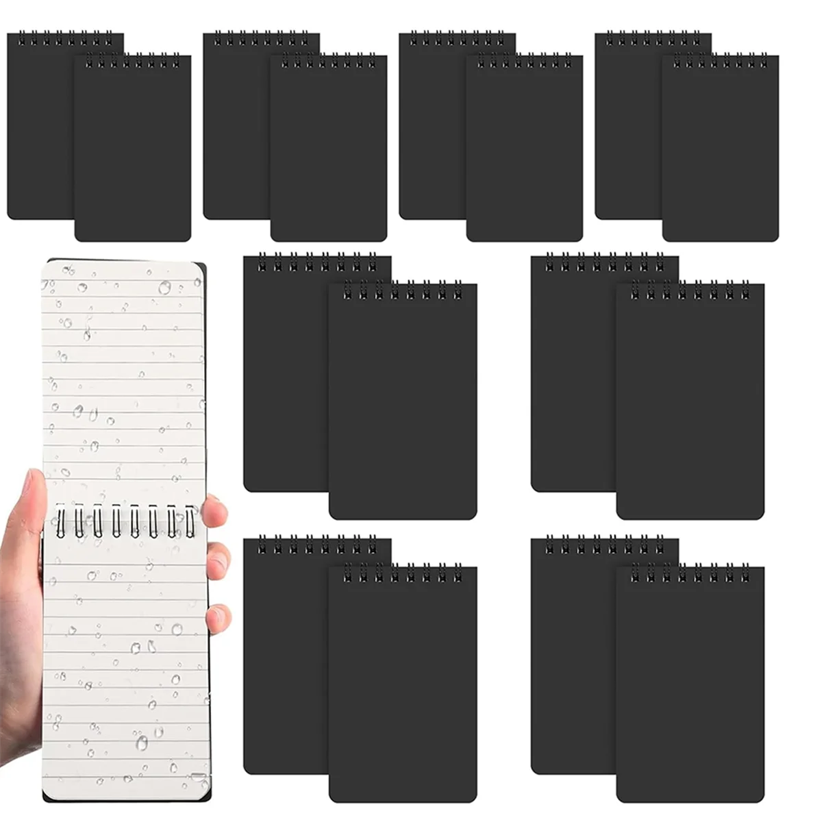 ADP-16PCS Waterproof Notebook 3x5 All-Weather Spiral Pocket Notepad Write in the Rain Waterproof Notepad