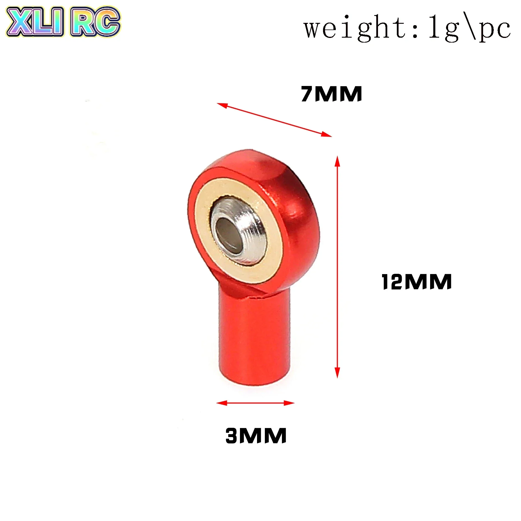 5Pcs M2.5 Link Rod Joint Ball End Head Holder for RC Model Car Boat Airplane Trucks Upgrade Parts
