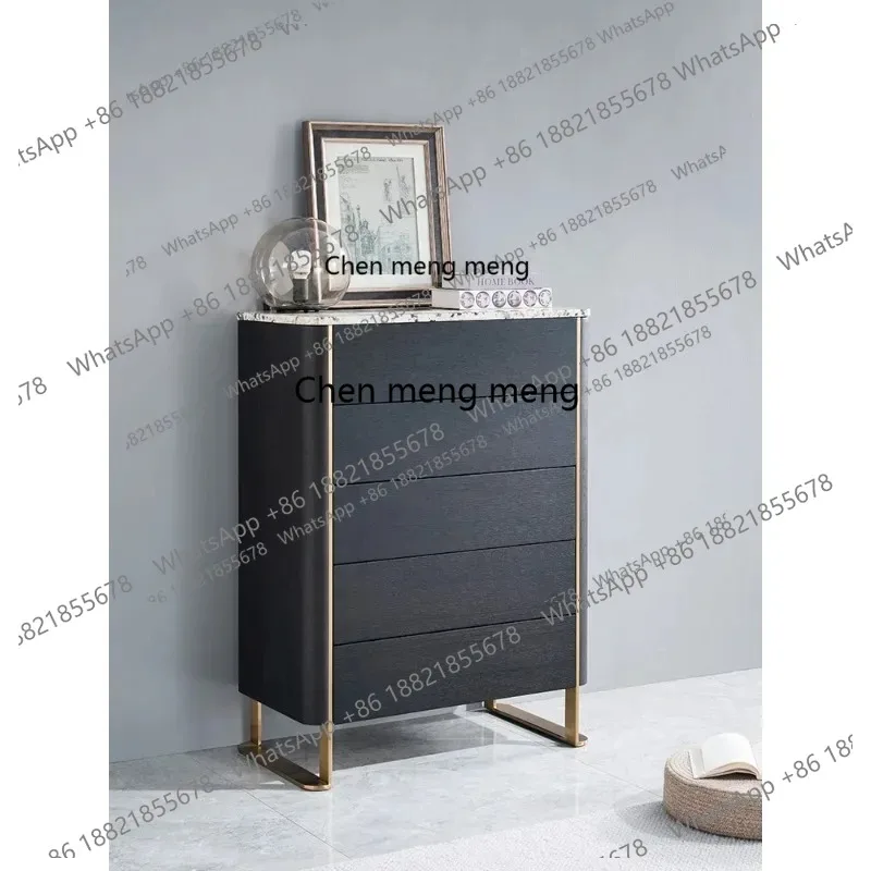 

M26 Italian minimalist natural marble chest of drawers modern light luxury chest of drawers bedroom storage storage cabinet new