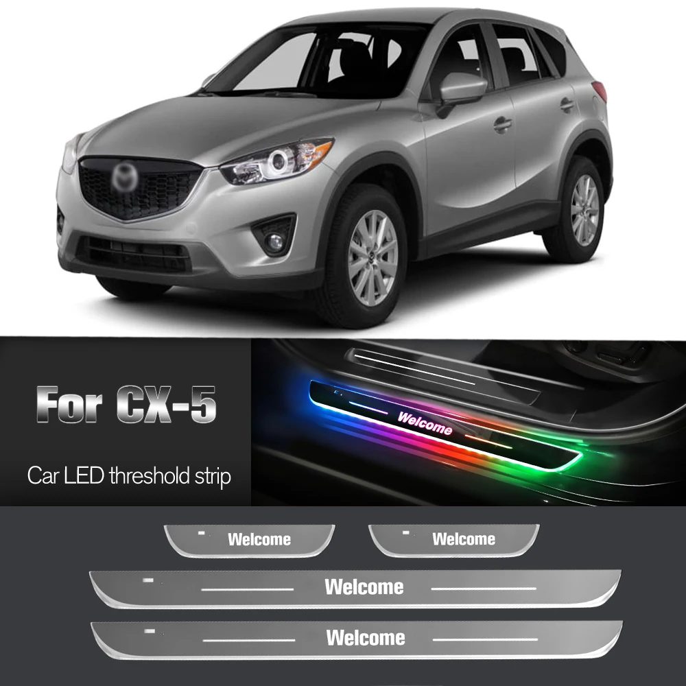 

Car Door Sill Light For Mazda CX-5 CX5 CX 5 KE KF 2011-2023 Customized Logo LED Welcome Threshold Pedal Lamp Accessories