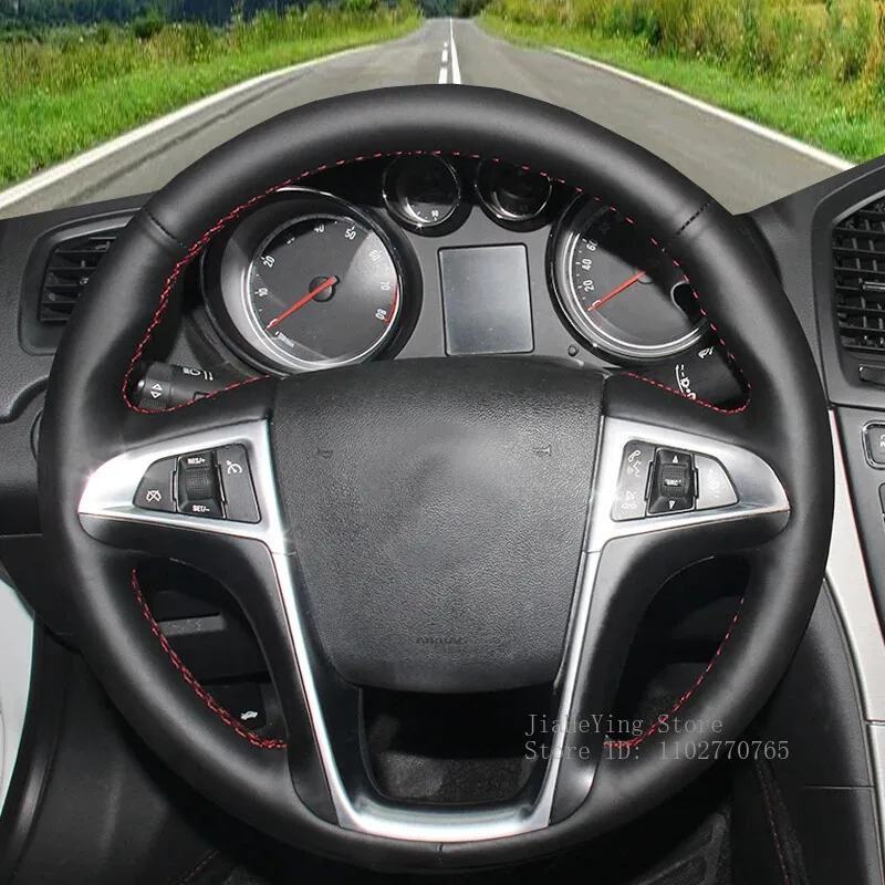 

Hand-stitched Artificial Leather Steering Wheel Cover Wrap For Buick Lacrosse 2010-2013 Regal 2011- Interior Accessories