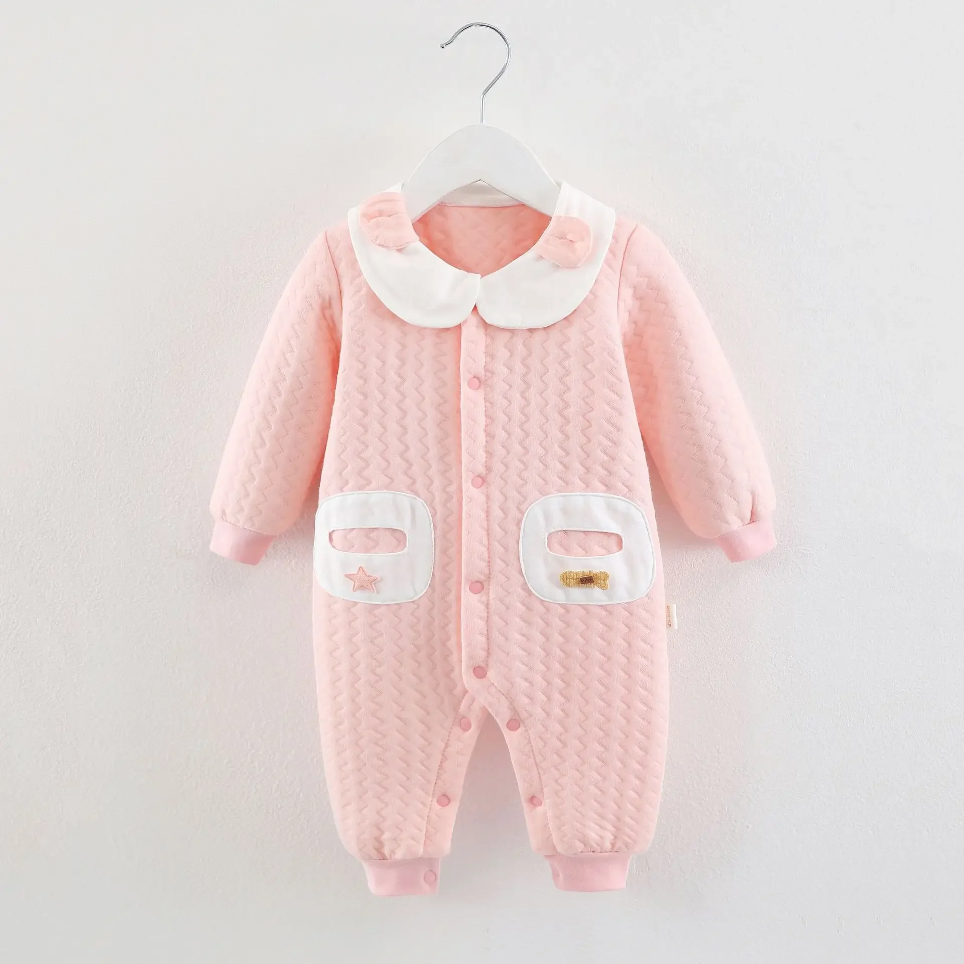 ZOETOPKID Baby Spring Autumn Outdoor Rompers 0-24 Monthas Newborn Pure Cotton Breathable Jumpsuit Toddler Boy Girl Bodysuit